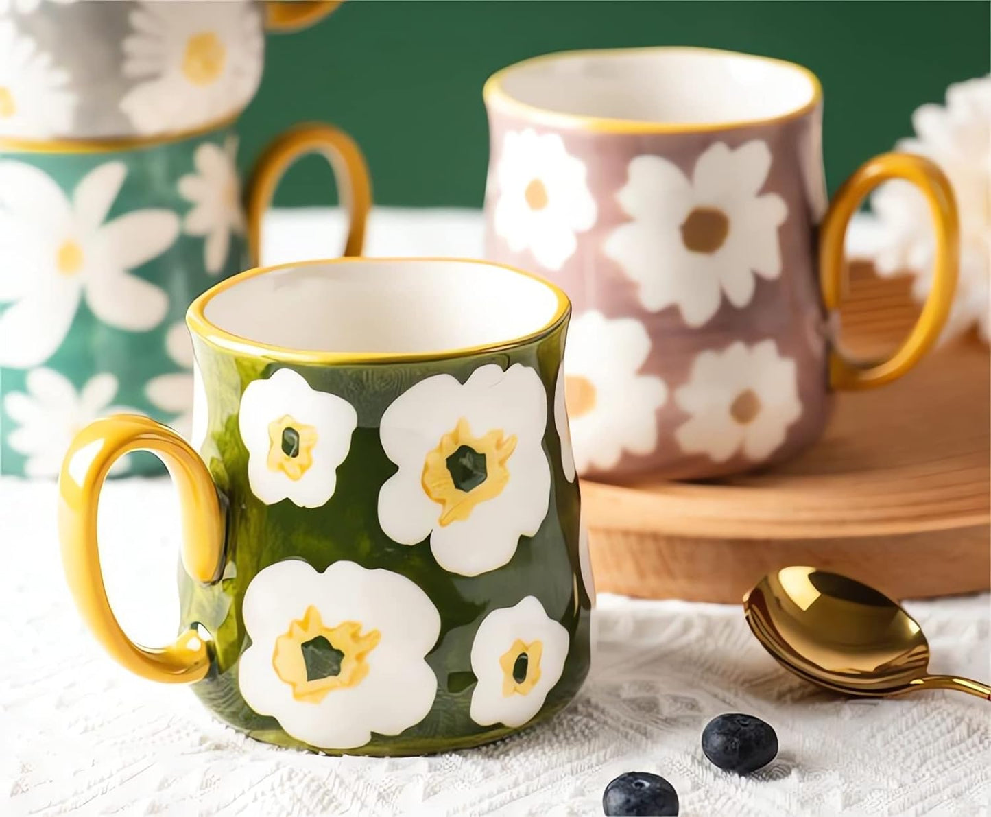 Ceramic Flower Cup